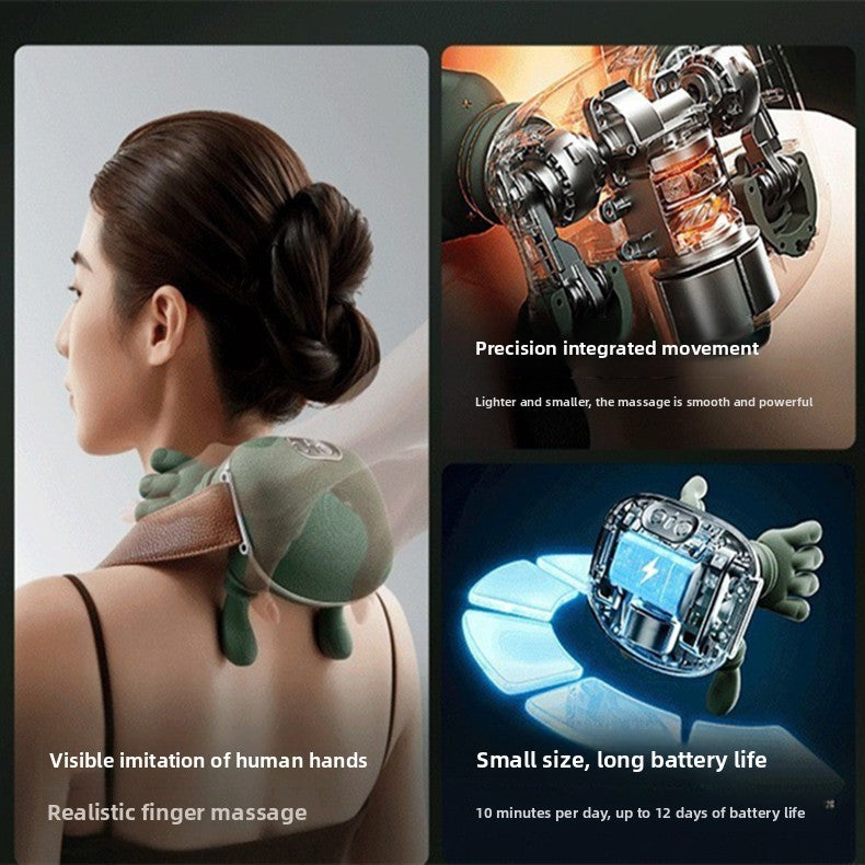 Premium Deep Tissue Neck & Shoulder Massager - Smart Heat Therapy for Instant Pain Relief