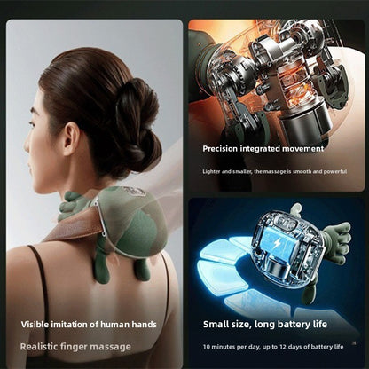 Premium Deep Tissue Neck & Shoulder Massager - Smart Heat Therapy for Instant Pain Relief